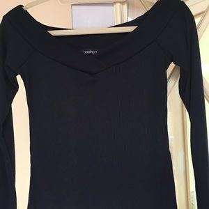 BooHoo off the shoulder top